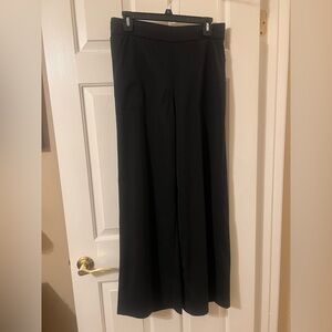 Max Studio Women’s Twill Easy Wide Leg Trouser in Black Size Medium